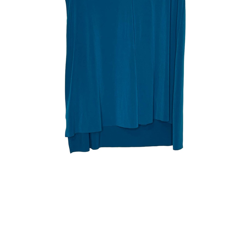 Banana Republic Women's Tank Top Teal V-neck Single-Pleat Shell Blue Sz. XS NWT - Picture 5 of 10